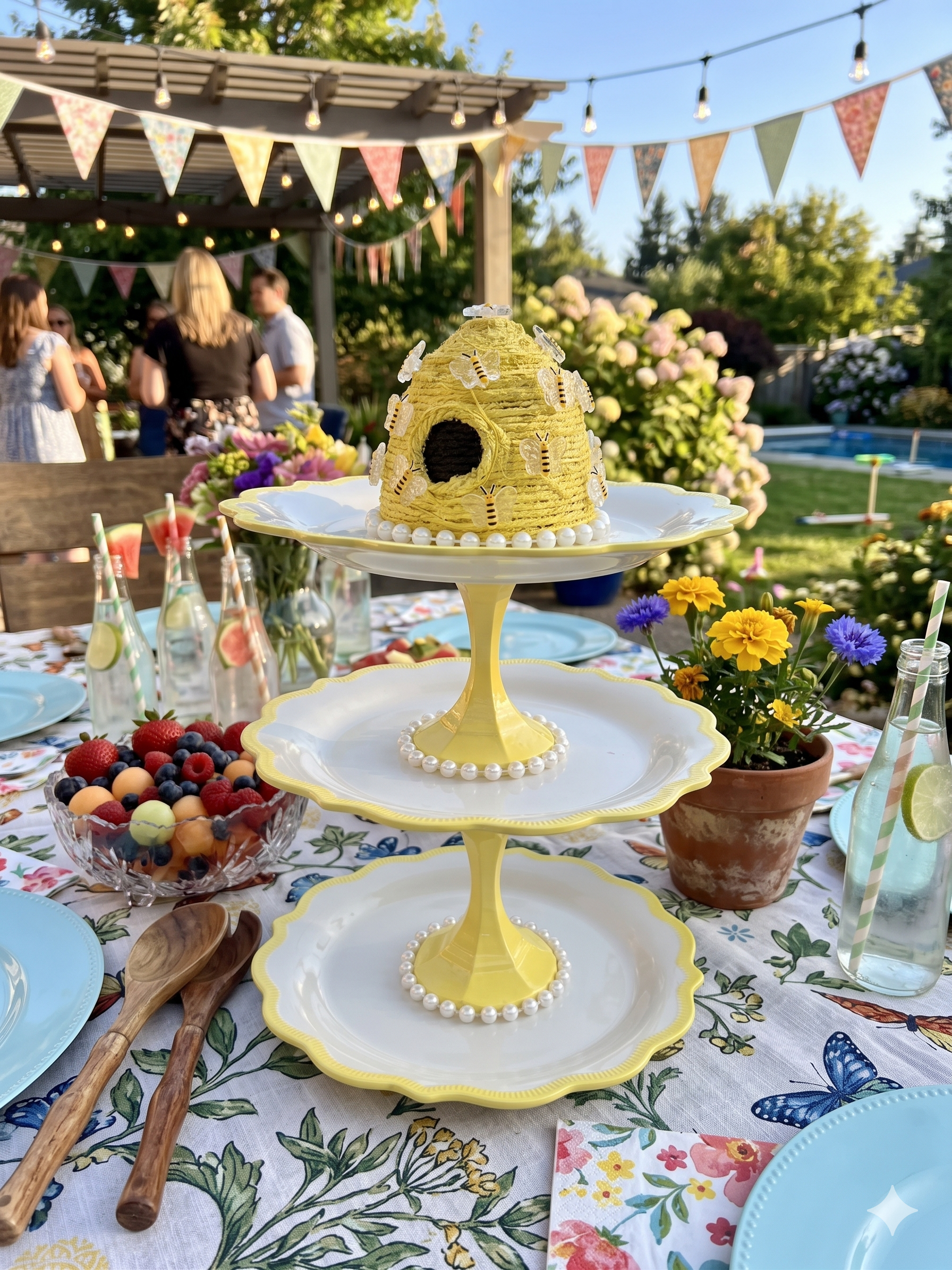 Sweet as Honey 3-Tier Display Stand & Beehive Set