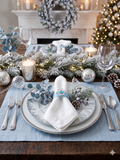 Frosted Winter Wonderland Premium Tablescape Set